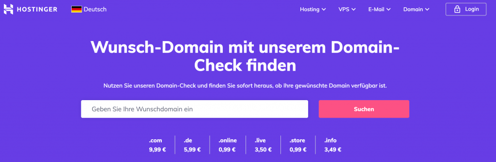 Hostinger Domain-Checker