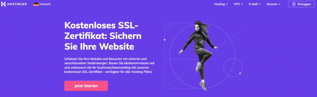 Hostinger Kostenloses SSL-Zertifikat