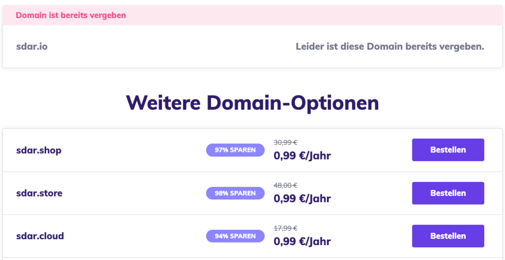 io-Domainkosten im Vergleich zu anderen TLDs