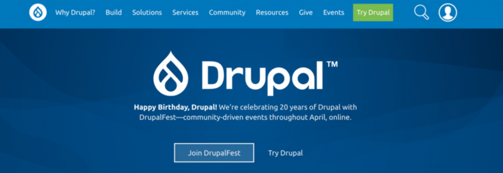 Drupal-Startseite