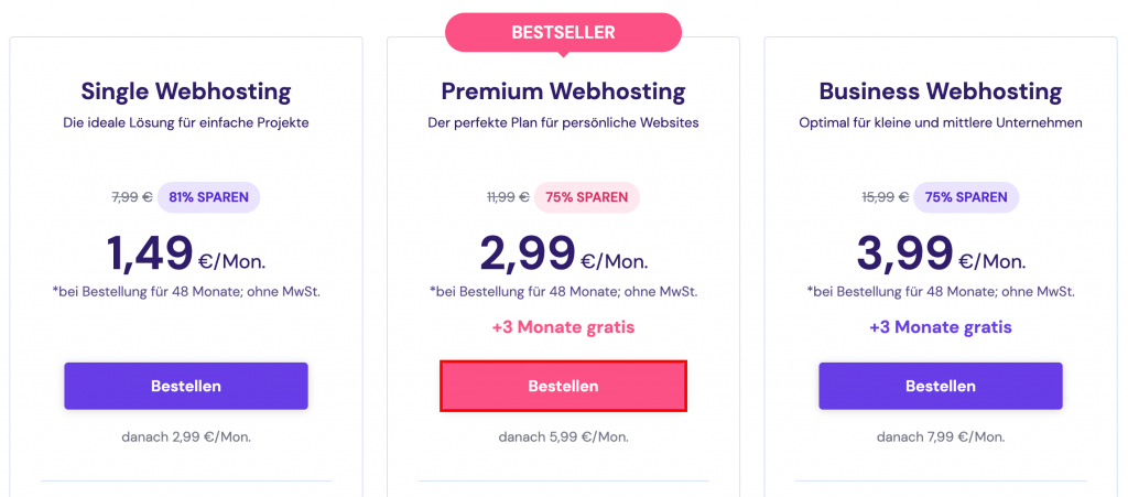 günstiges Webhosting mit Hostinger