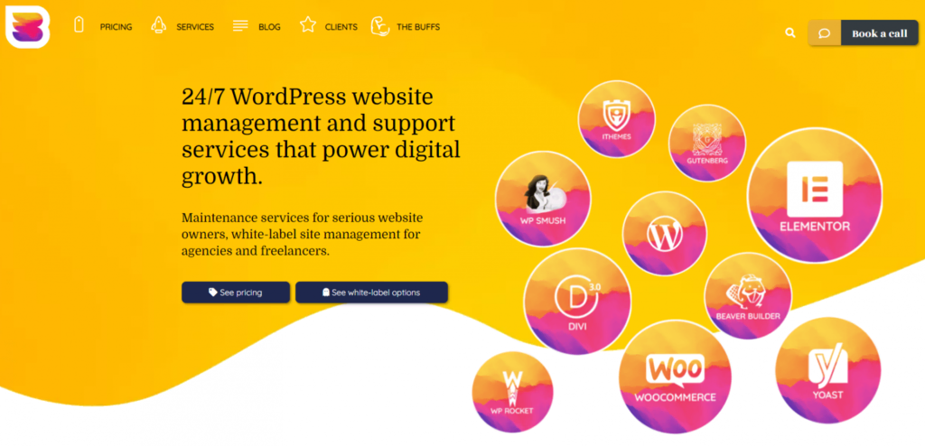 WPBuffs, ein Dienstleister für die Verwaltung von WordPress-Websites.
