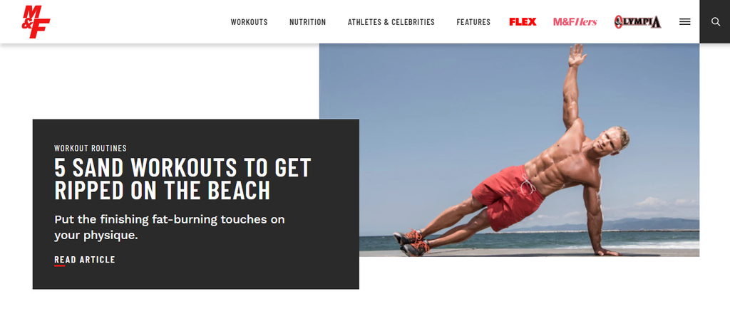 Muscle and Fitness Website